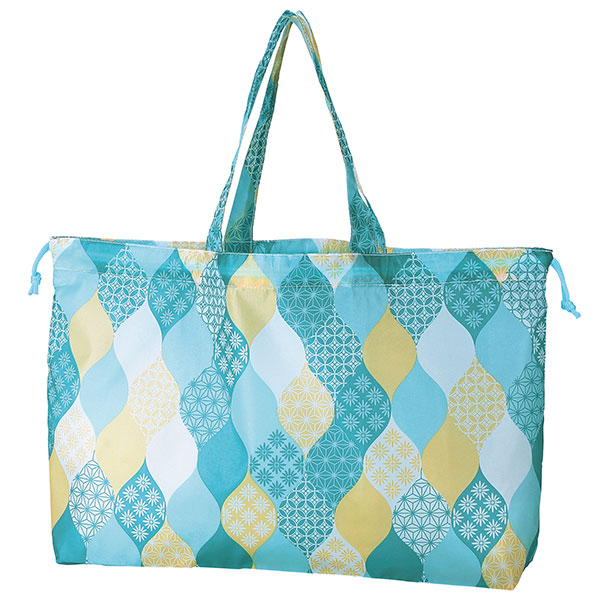 京都くろちく・ぽーたぶるれいんえこばっぐ（はっ水加工）立涌小紋