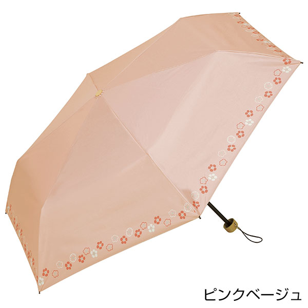 京都くろちく・晴雨兼用こんぱくと折傘(梅ならべ)