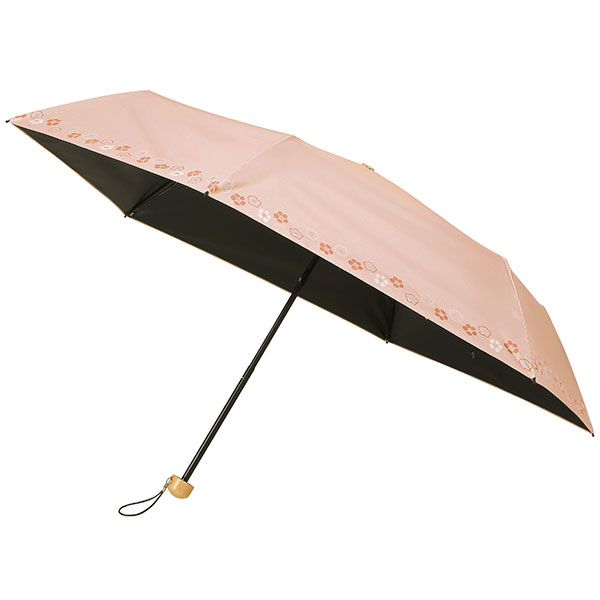 京都くろちく・晴雨兼用こんぱくと折傘(梅ならべ)