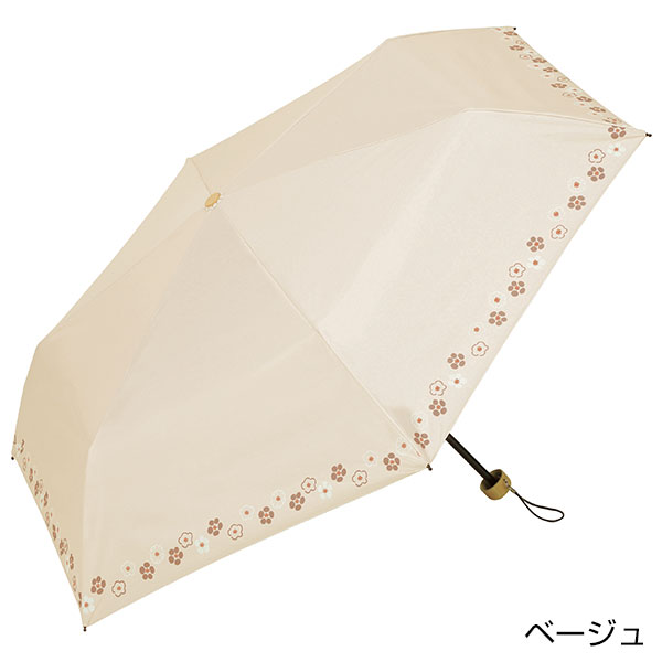 京都くろちく・晴雨兼用こんぱくと折傘(梅ならべ)