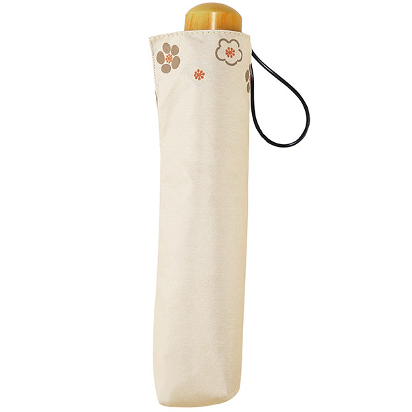 京都くろちく・晴雨兼用こんぱくと折傘(梅ならべ)