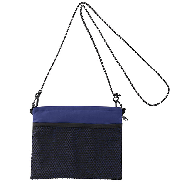 2WAYサコッシュ&エコバッグ(メッシュポケット付き)ネイビー
