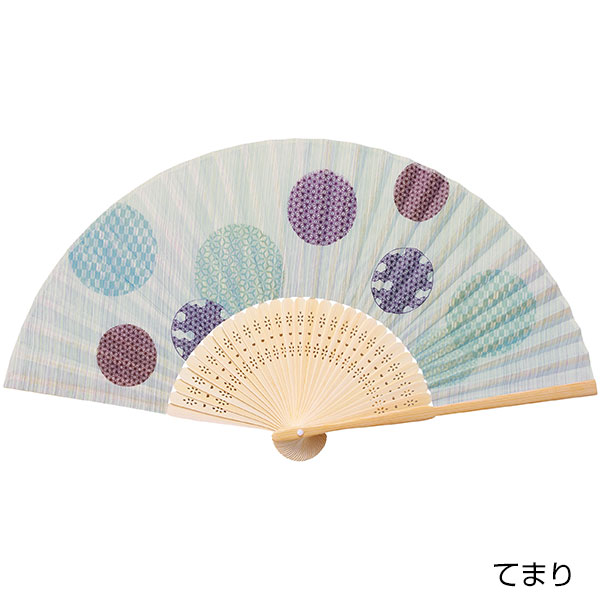 和ごころ竹扇子(てまり)