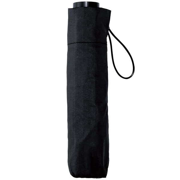 ベーシック男女兼用晴雨兼用折りたたみ傘(ブラック)