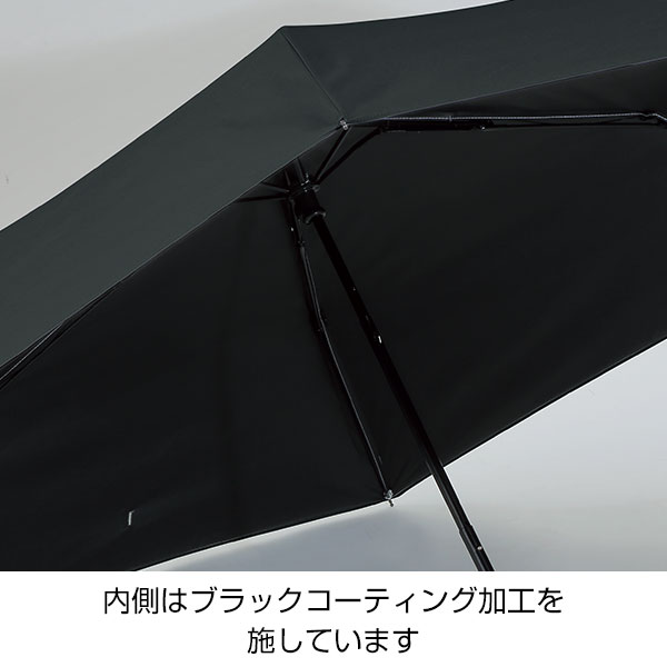 ベーシック男女兼用晴雨兼用折りたたみ傘(ブラック)