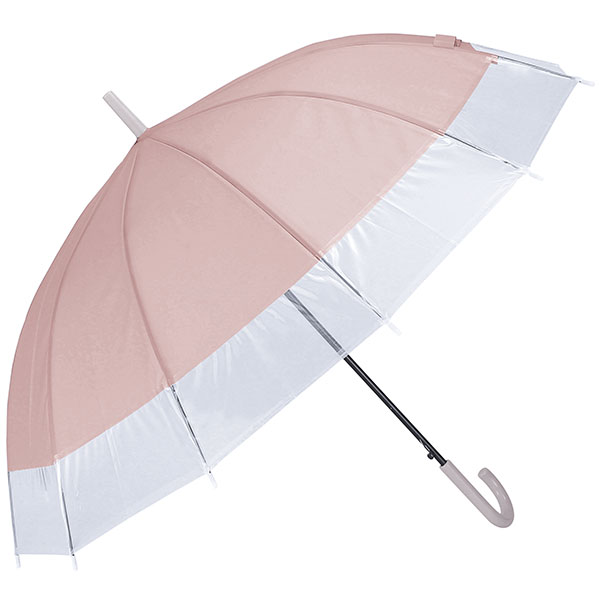 ジェムブレラ12本骨ジャンプ傘(ピンク)