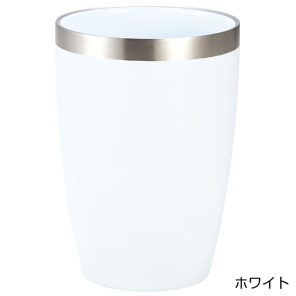 セラミック加工真空二重構造ステンレスタンブラー(ホワイト)