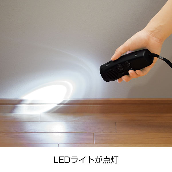 AM/FMラジオライト(防犯サイレン付き)