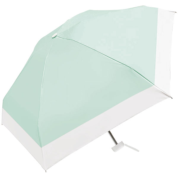 UVコンパクトバイカラー晴雨兼用折りたたみ傘(ミントグリーン)