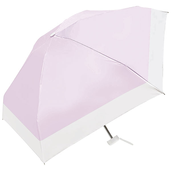 UVコンパクトバイカラー晴雨兼用折りたたみ傘(ラベンダー)