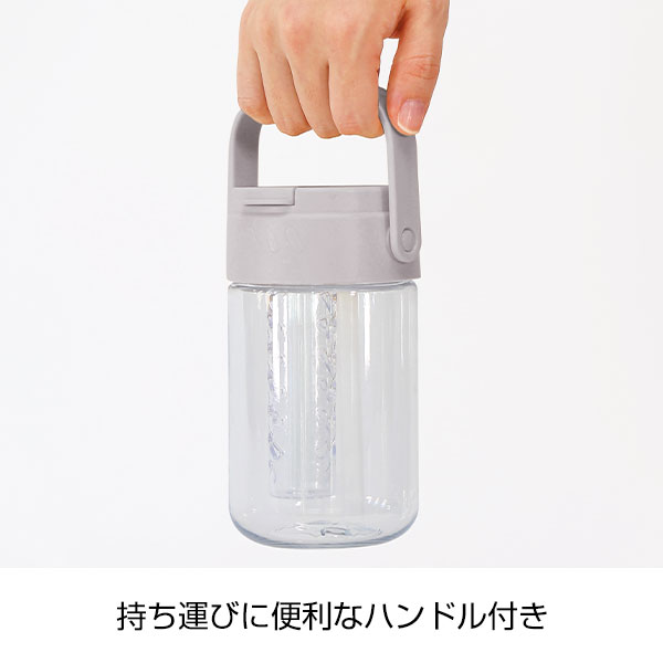 ハンドル付きクリアストローボトル
