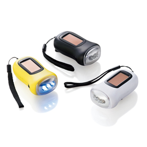 ソーラー＆ダイナモLEDライト