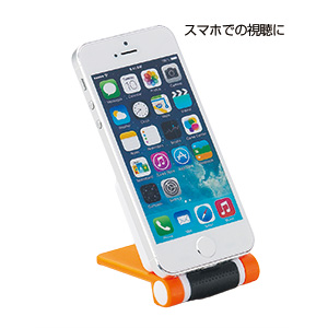 クリーナー付スマホスタンド