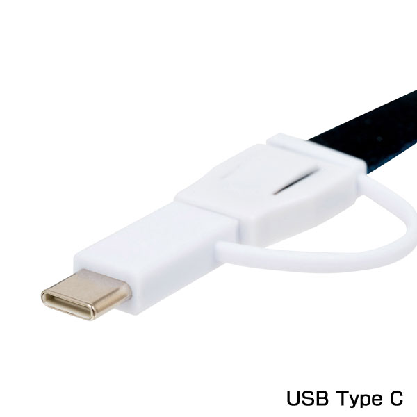 ネックストラップ型USBケーブル