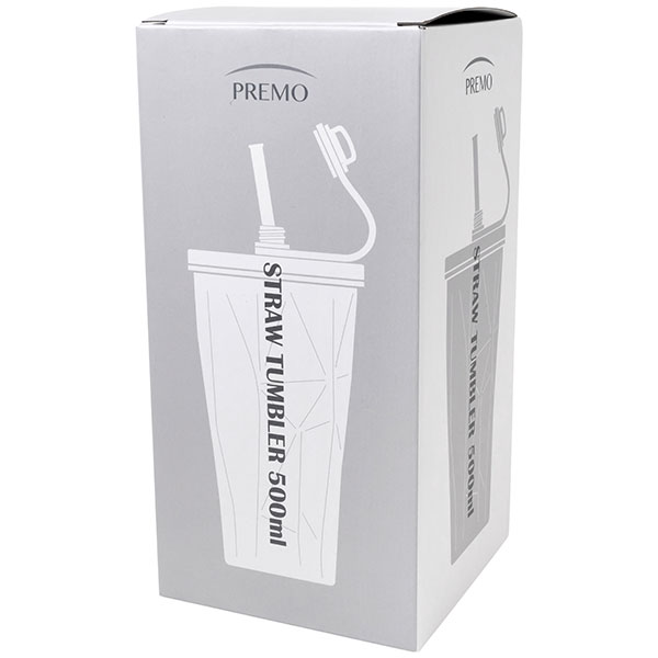 PREMO ストロー付真空タンブラー500ml