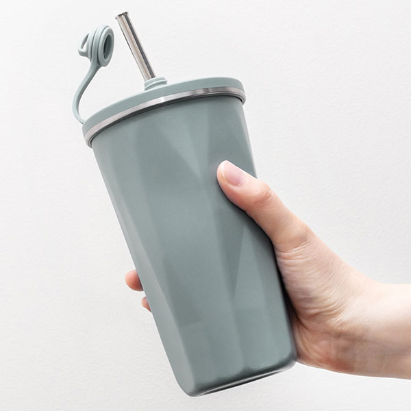 PREMO ストロー付真空タンブラー500ml