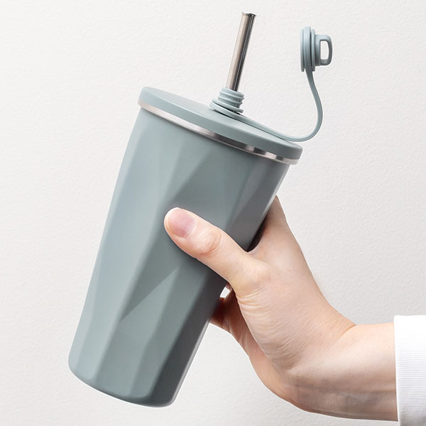 PREMO ストロー付真空タンブラー500ml