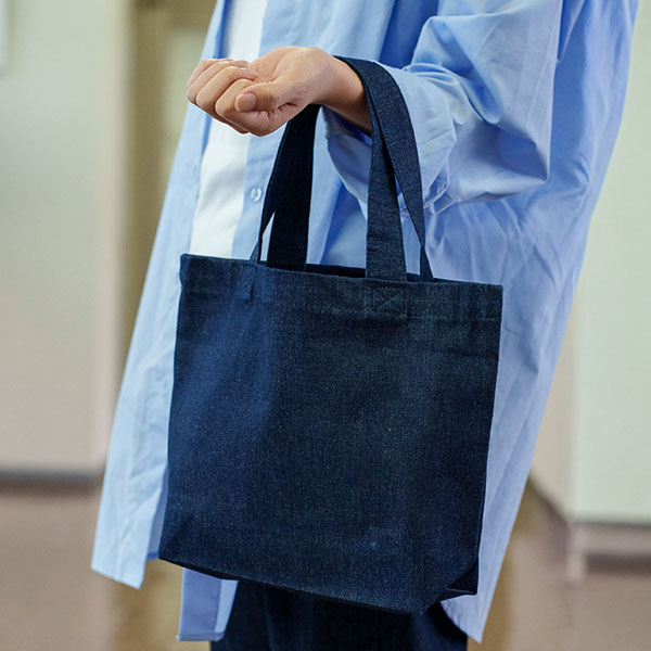 デニムミニトート