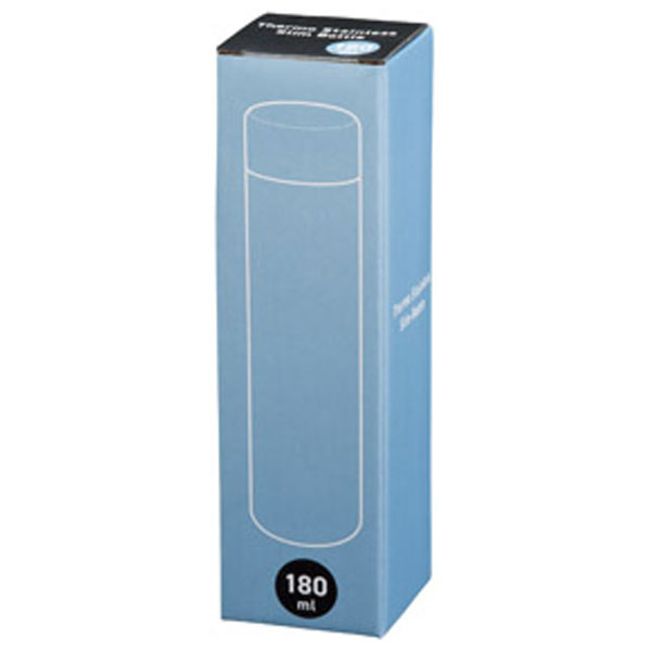 真空ステンレス スリムボトル180ml ソロ (ブラック)