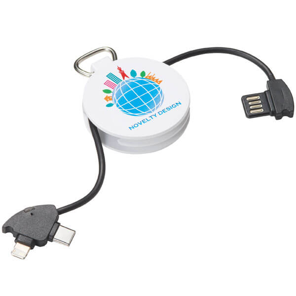 ラウンド充電コネクター(ホワイト)