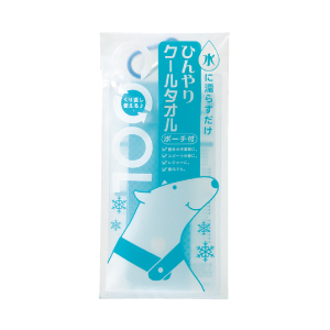 ひんやりクールタオル　ポーチ付