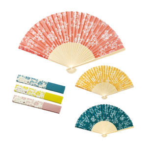 ふんわり和小花扇子