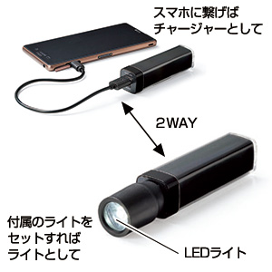 USB緊急ライト＆チャージャー