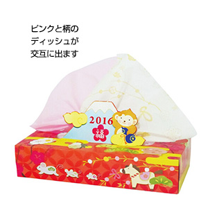 干支BOXティッシュ120W