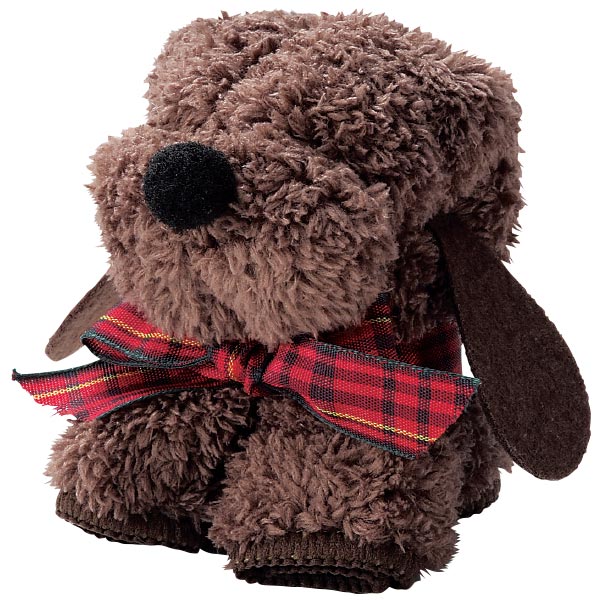 モコモコドッグ　ハンカチタオル