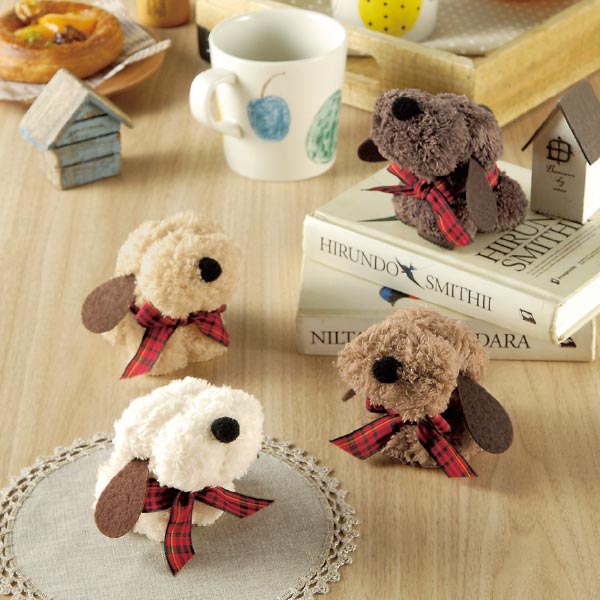 モコモコドッグ　ハンカチタオル