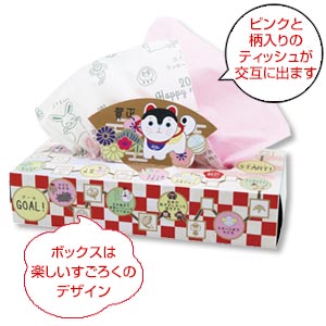 干支BOXティッシュ120W　戌