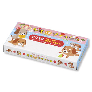 来福BOXティッシュ40W　戌