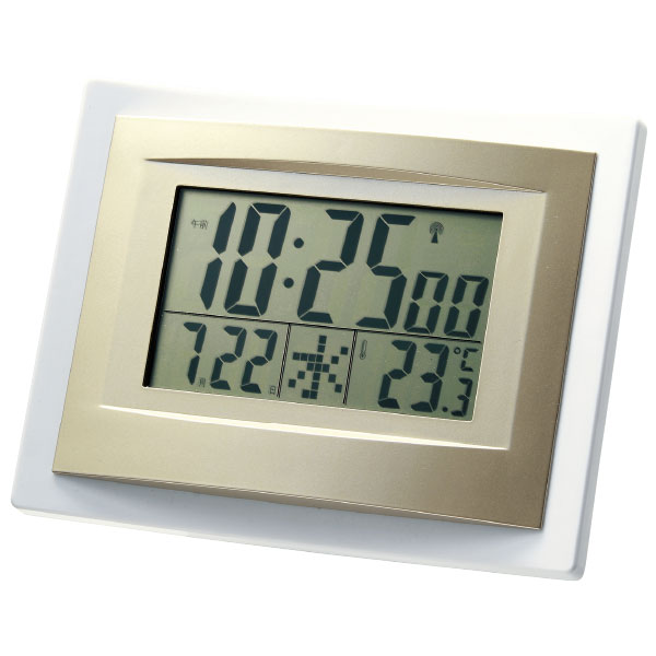 スタイリッシュ　インテリア電波時計