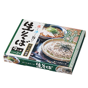 かつおだし付生そば4食入