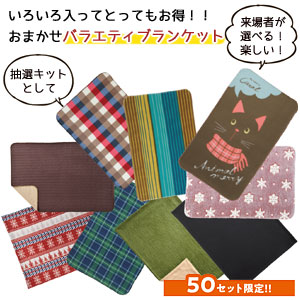 バラエティブランケット50枚セット