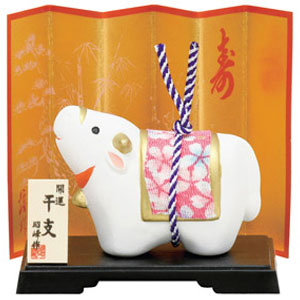 開運ちりめん福丑