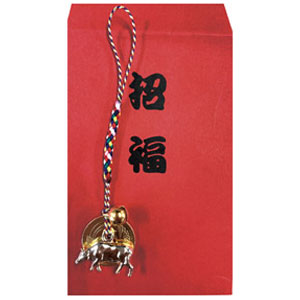 招福干支五円(ご縁)根付　丑