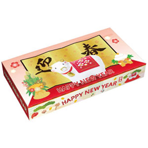迎春BOXティッシュ40W　丑