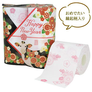 干支ロールティッシュ4ロール　丑