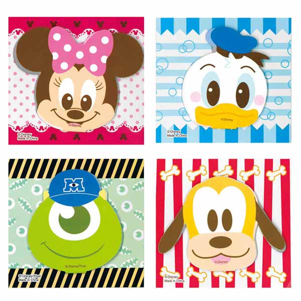 キャラクターダイカットフェイスふせんメモ