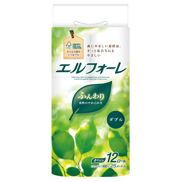 エルフォーレ トイレットティシュー12ロール　ダブル
