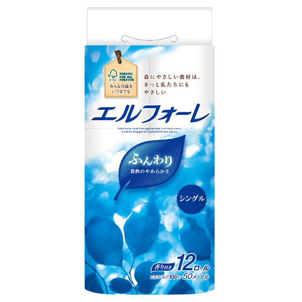 エルフォーレ トイレットティシュー12ロール　シングル