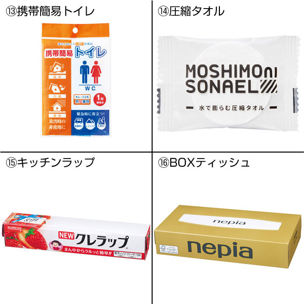 モシモニソナエル　防災30点 箱入セット