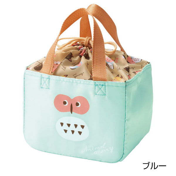 アニマルメリー 保冷温巾着ランチバッグ