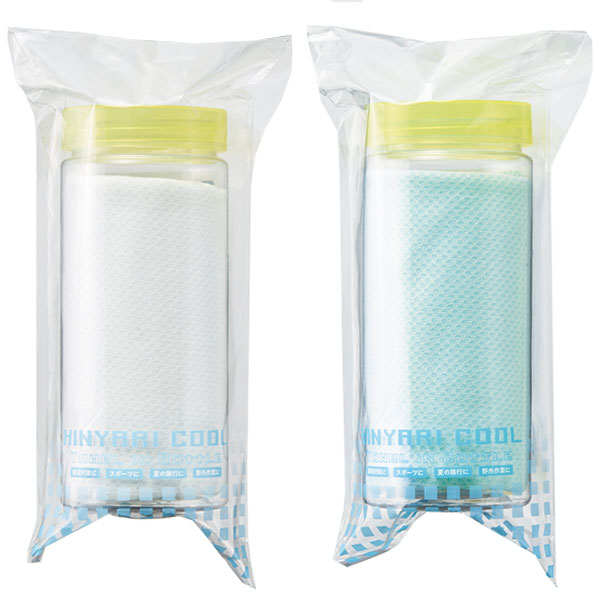 ひんやりクール ボトル入タオル