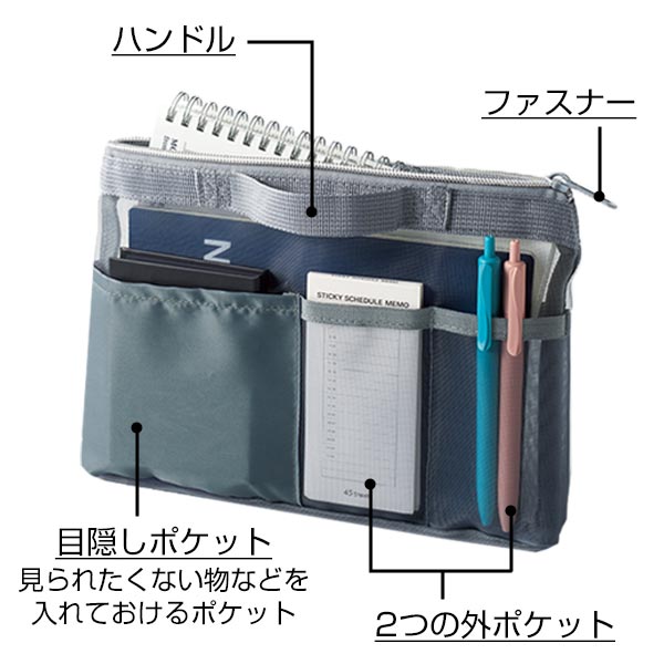 中身が見えるハードメッシュバッグ