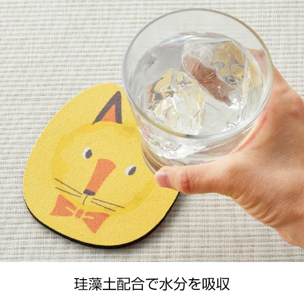 アニマルメリー 珪藻土ソフトコースター