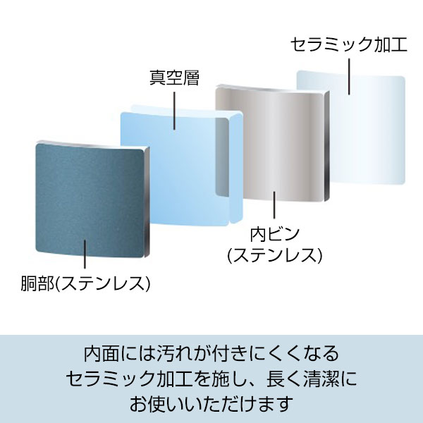 セラミク 真空ステンレスボトル600ml