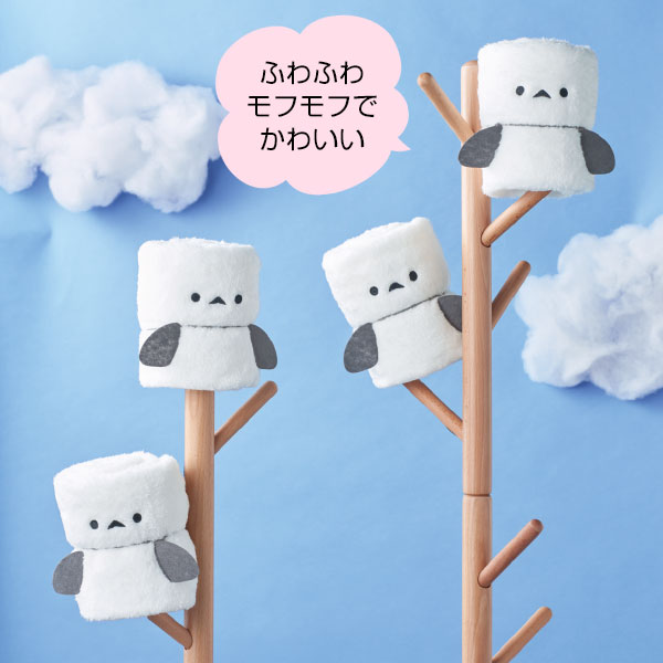 まるでシマエナガ! くるくるブランケット