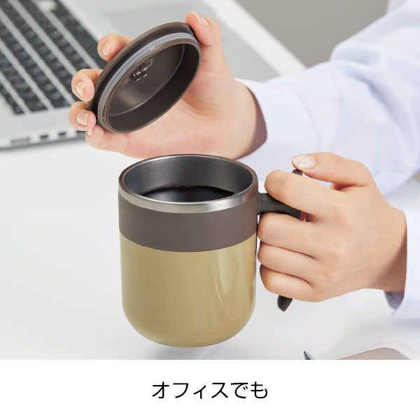 フタ付ダブルウォールステンレスマグ